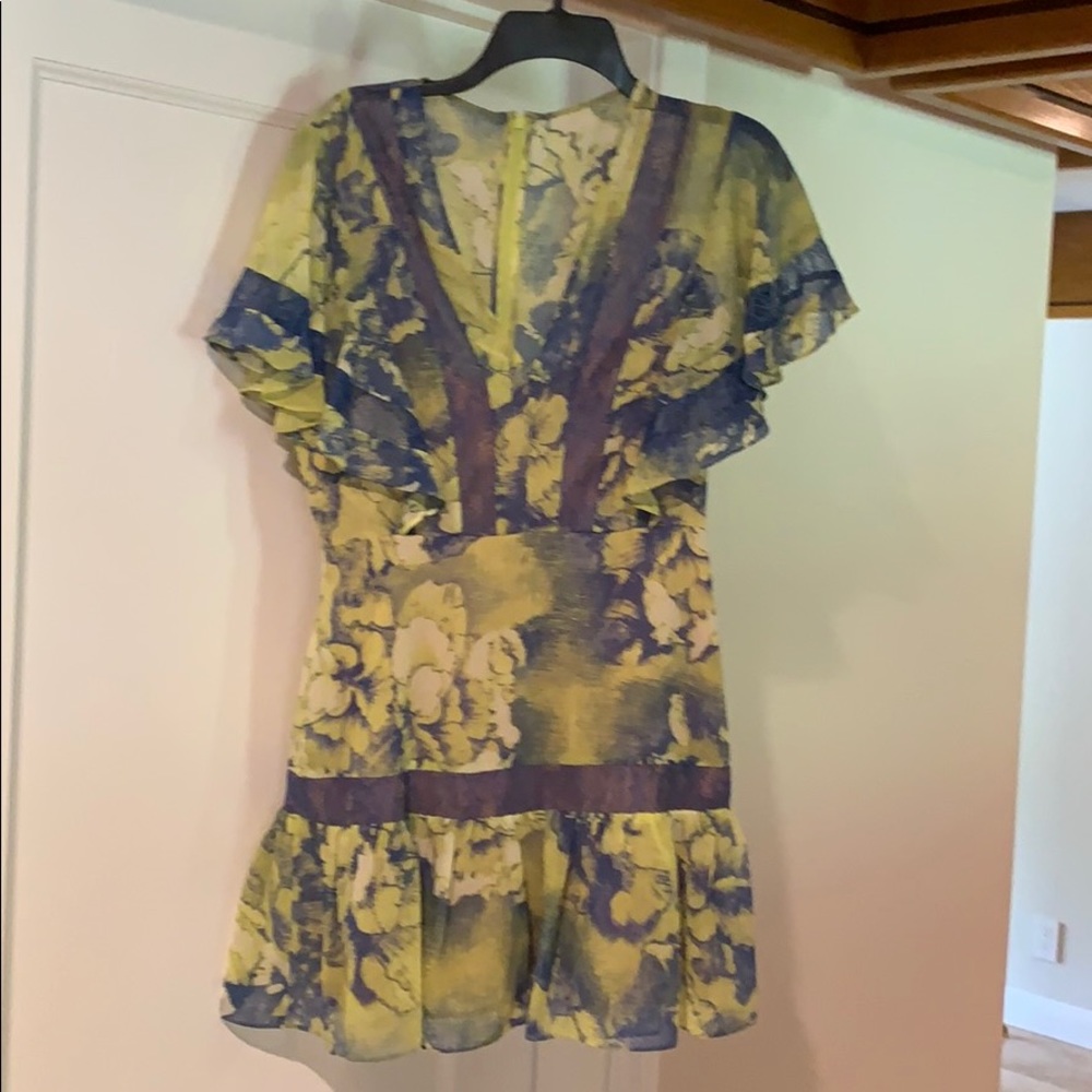 BCBG ruffle dress